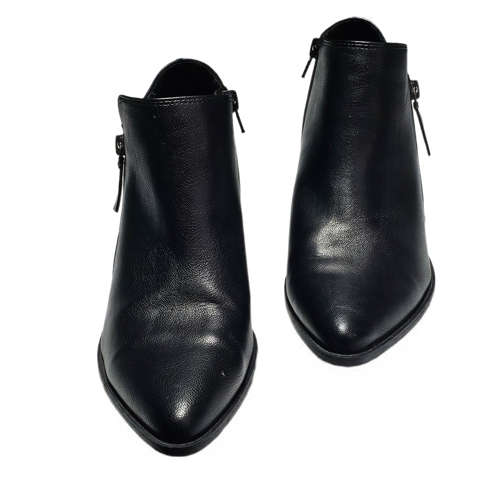 Indigo Ankle Booties Zipper Closure Black - Picture 1 of 16